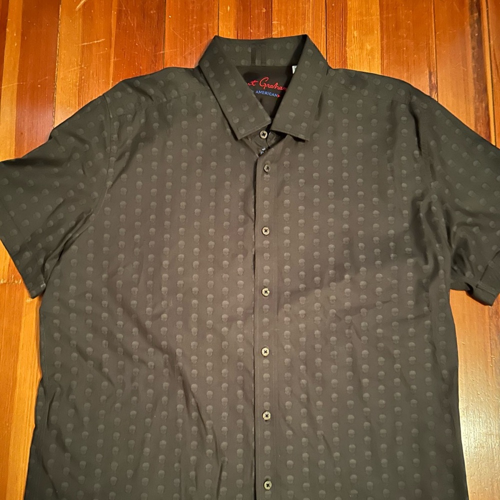 Robert Graham 2XL Charcoal Gray Shirt